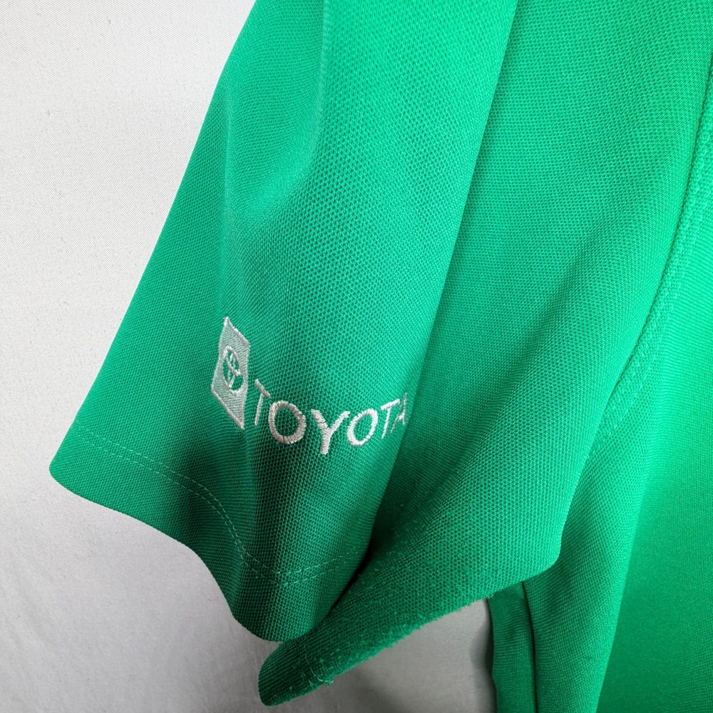 Nike Oregon Ducks Mens XL Green Short Sleeve Polo Shirt Toyota Logo NCAA Golf - Picture 5 of 11